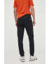 Boss pantaloni de trening culoarea albastru marin cu imprimeu - Pled.ro