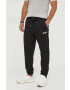 Boss pantaloni de trening din bumbac culoarea negru cu imprimeu - Pled.ro