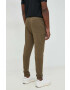 Boss Orange BOSS pantaloni de trening din bumbac BOSS CASUAL barbati culoarea verde neted - Pled.ro