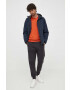 Boss Orange BOSS pantaloni de trening din bumbac BOSS CASUAL culoarea gri neted - Pled.ro