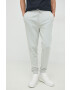 Boss Orange BOSS pantaloni de trening din bumbac boss casual barbati culoarea gri neted - Pled.ro