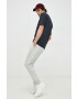 Boss Orange BOSS pantaloni de trening din bumbac boss casual barbati culoarea gri neted - Pled.ro