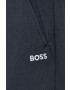 Boss Green BOSS pantaloni de trening din bumbac barbati culoarea albastru marin - Pled.ro