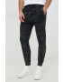 Boss Orange BOSS pantaloni de trening din bumbac barbati culoarea negru modelator - Pled.ro