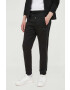 Boss Green BOSS pantaloni de trening culoarea negru cu imprimeu - Pled.ro