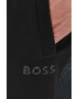 Boss Green BOSS pantaloni de trening culoarea negru cu imprimeu - Pled.ro