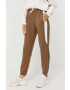 Boss pantaloni de trening x Alica Schmidt culoarea maro modelator - Pled.ro