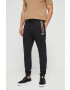 Boss pantaloni lounge din bumbac culoarea negru cu imprimeu - Pled.ro