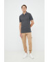 Boss Orange BOSS polo de bumbac Boss Casual culoarea gri neted - Pled.ro