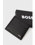 Boss portofel de piele barbati culoarea negru - Pled.ro