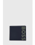 Boss portofel de piele barbati culoarea albastru marin - Pled.ro