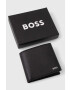 Boss portofel de piele barbati culoarea negru - Pled.ro