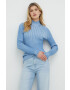 Boss pulover femei light cu turtleneck - Pled.ro