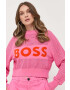 Boss pulover femei culoarea roz light - Pled.ro