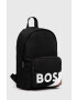 Boss rucsac barbati culoarea negru mare cu imprimeu - Pled.ro