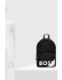 Boss rucsac barbati culoarea negru mare cu imprimeu - Pled.ro