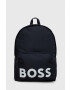 Boss rucsac barbati culoarea negru mare cu imprimeu - Pled.ro