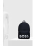 Boss rucsac barbati culoarea negru mare cu imprimeu - Pled.ro