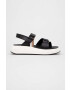 Boss sandale Jess Sandal-FL femei culoarea negru cu platforma 50493086 - Pled.ro