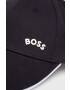 Boss Green BOSS șapcă din bumbac Boss Athleisure culoarea albastru marin neted - Pled.ro