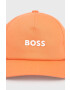 Boss Orange BOSS șapcă din bumbac Boss Casual culoarea rosu cu imprimeu - Pled.ro