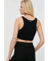 Boss top din bumbac culoarea negru - Pled.ro