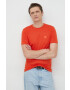 Boss Orange BOSS tricou din bumbac Boss Casual culoarea rosu cu imprimeu - Pled.ro