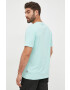 Boss Orange BOSS tricou din bumbac BOSS CASUAL barbati culoarea verde cu imprimeu - Pled.ro