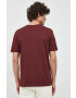 Boss Orange BOSS tricou din bumbac BOSS CASUAL barbati culoarea bordo cu imprimeu - Pled.ro