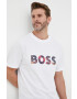 Boss Orange BOSS tricou din bumbac culoarea gri cu imprimeu - Pled.ro