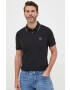 Boss Orange BOSS tricou polo BOSS CASUAL barbati culoarea negru neted - Pled.ro