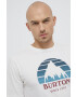 Burton Tricou din bumbac culoarea alb cu imprimeu - Pled.ro