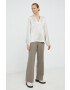 By Malene Birger bluza Lomaria femei culoarea bej neted - Pled.ro