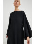 By Malene Birger rochie culoarea negru maxi oversize - Pled.ro