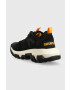 Caterpillar sneakers din piele intoarsă culoarea negru - Pled.ro