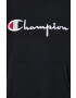 Champion Bluză 114788 femei culoarea negru cu imprimeu - Pled.ro