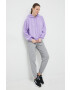 Champion bluza femei culoarea violet cu glugă neted - Pled.ro