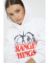 Champion bluza Xstranger Things culoarea alb cu imprimeu - Pled.ro