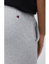 Champion pantaloni de trening culoarea gri cu imprimeu - Pled.ro