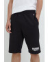 Champion pantaloni scurti Xstranger Things culoarea negru cu imprimeu - Pled.ro