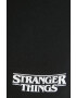 Champion pantaloni scurti Xstranger Things culoarea negru cu imprimeu - Pled.ro