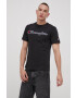 Champion tricou din bumbac culoarea negru neted - Pled.ro