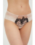 Chantelle chiloti brazilieni culoarea bej transparent - Pled.ro