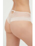 Chantelle chiloti brazilieni culoarea bej transparent - Pled.ro