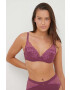 Chantelle sutien culoarea violet satin neted - Pled.ro