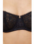 Chantelle sutien culoarea negru dantela neted - Pled.ro