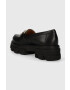 Charles Footwear mocasini de piele Vloglola femei culoarea negru cu platforma Vloglola.Loafer.Black - Pled.ro