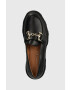 Charles Footwear mocasini de piele Vloglola femei culoarea negru cu platforma Vloglola.Loafer.Black - Pled.ro