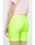 Chiara Ferragni pantaloni scurti Ferragni Stretch femei culoarea verde cu imprimeu medium waist - Pled.ro