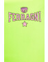 Chiara Ferragni pantaloni scurti Ferragni Stretch femei culoarea verde cu imprimeu medium waist - Pled.ro